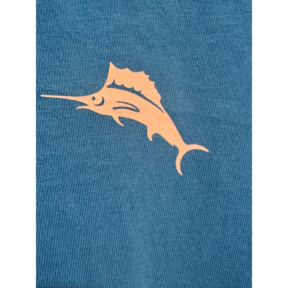 Tommy Bahama Men's Medium Steak A La Cart Graphic T-Shirt Blue Golf BBQ Marlin - Picture 5 of 8